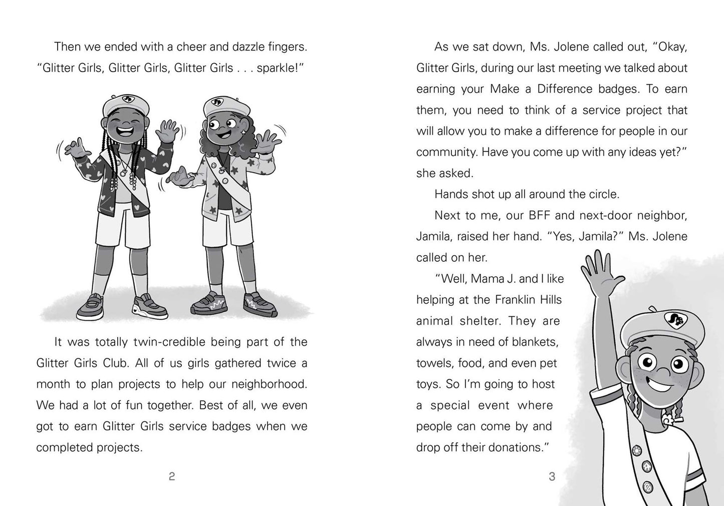 Neecy and Nay Nay and the Glitter Girls (Neecy and Nay Nay #2) // (A Little Bee Books Chapter Book Series)