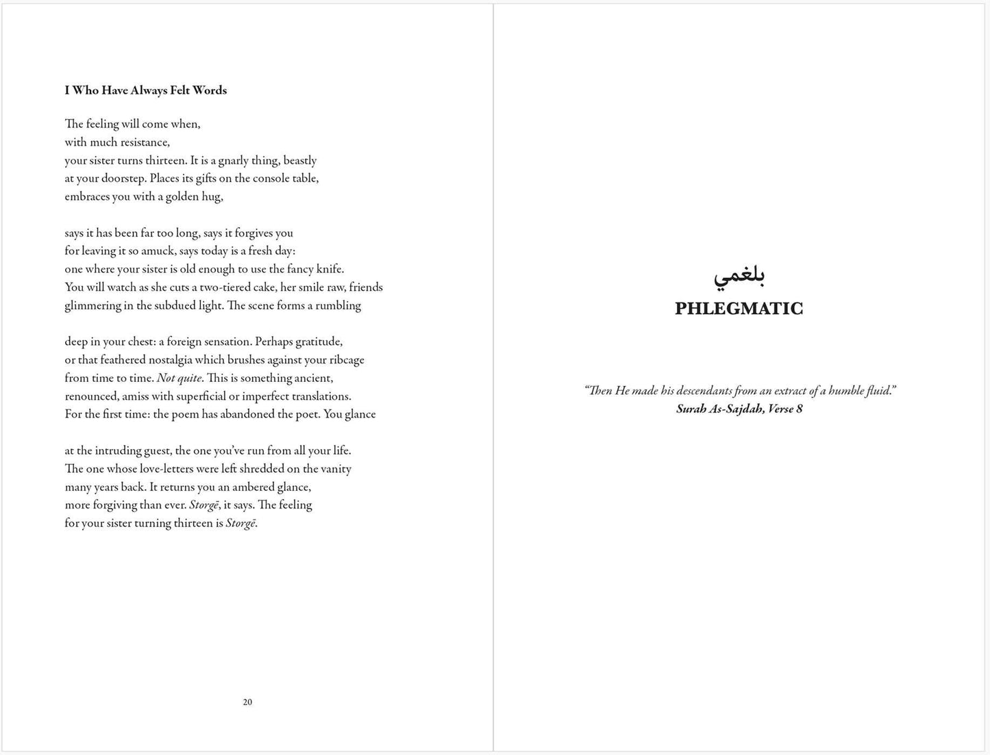 I Who Have Always Felt Words // Poems (Pre-order, Jan 5 2027)