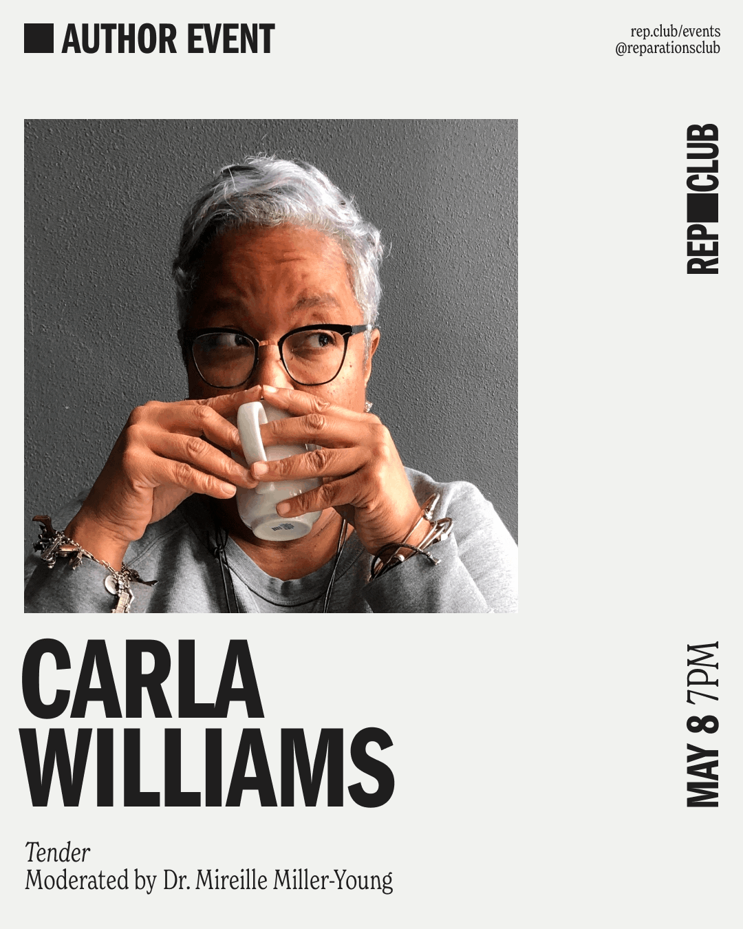 May 8th EVENT: Tender // Carla Williams + Dr. Mireille Miller-Young