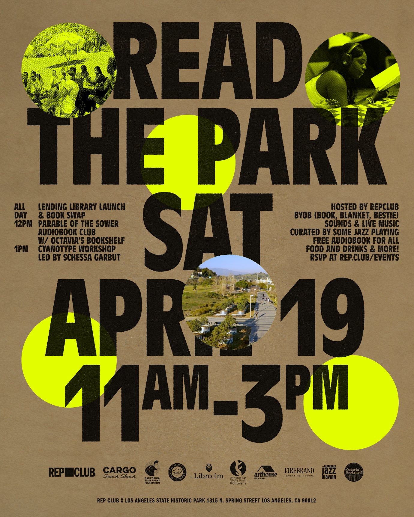 April 19th EVENT: READ THE PARK