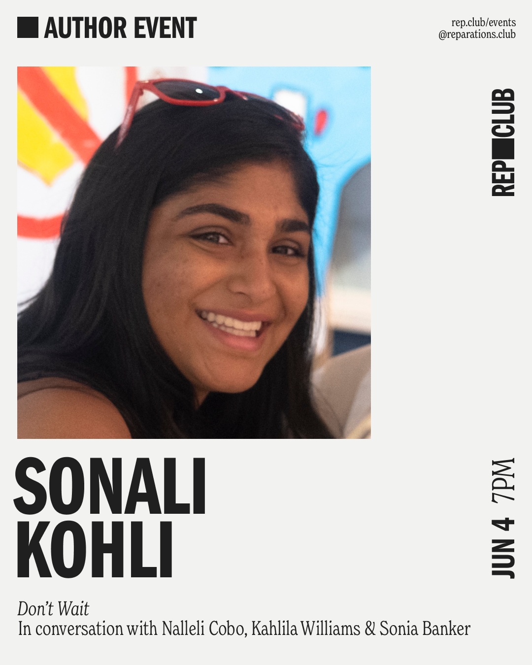 June 4th EVENT: Don't Wait // Three Girls Who Fought for Change and Won w/ Sonali Kohli, Sonia Banker, Nalleli Cobo, + Kahlila Williams