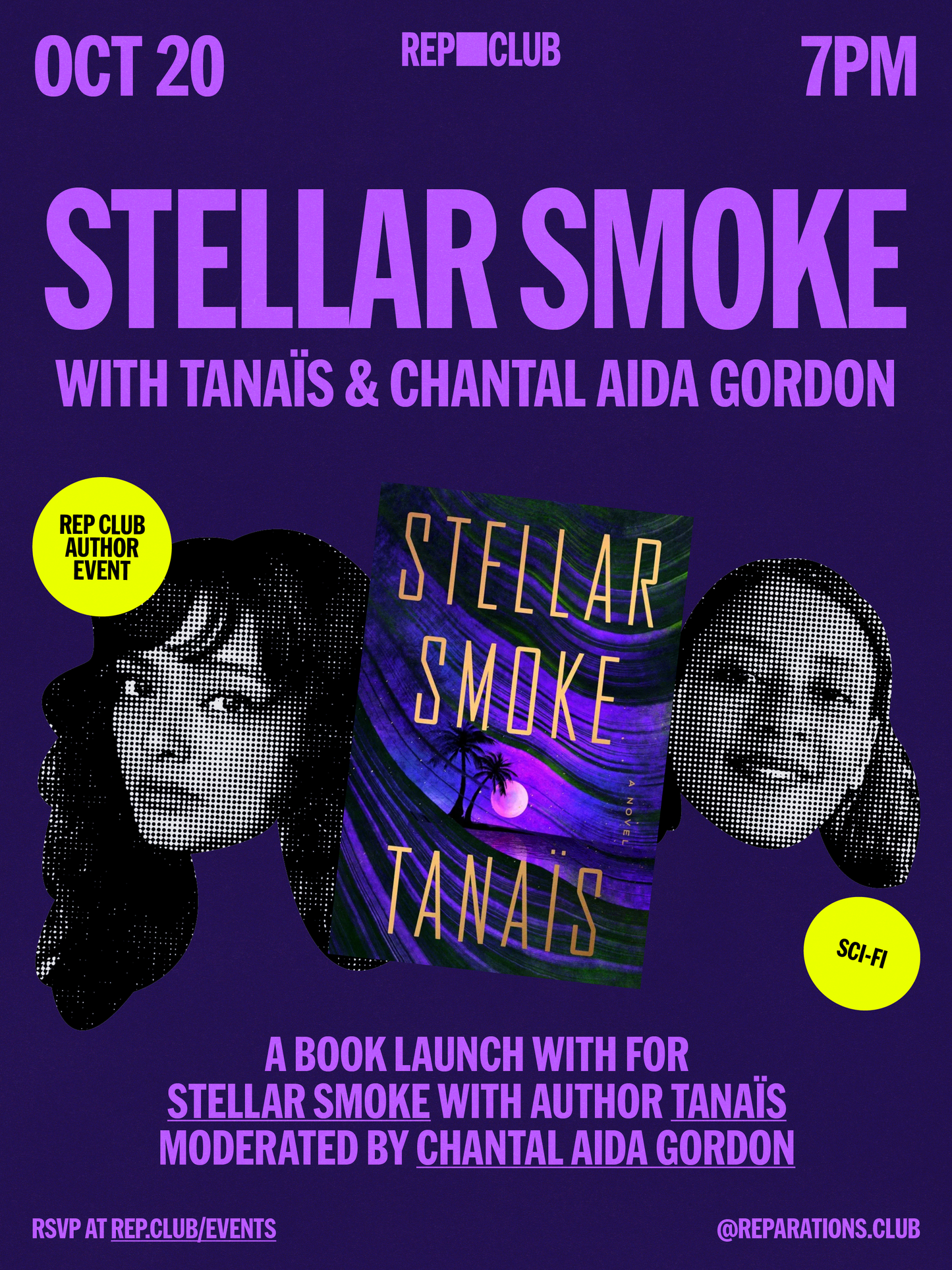 Oct 20th EVENT: Stellar Smoke w/ Tanaïs & Chantal Aida Gordon