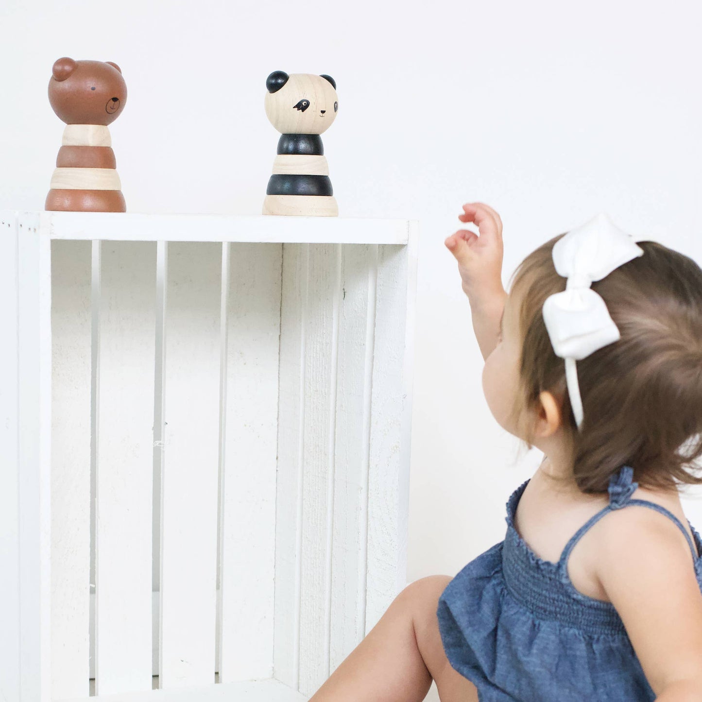 Wooden Ring Stacker - Cat
