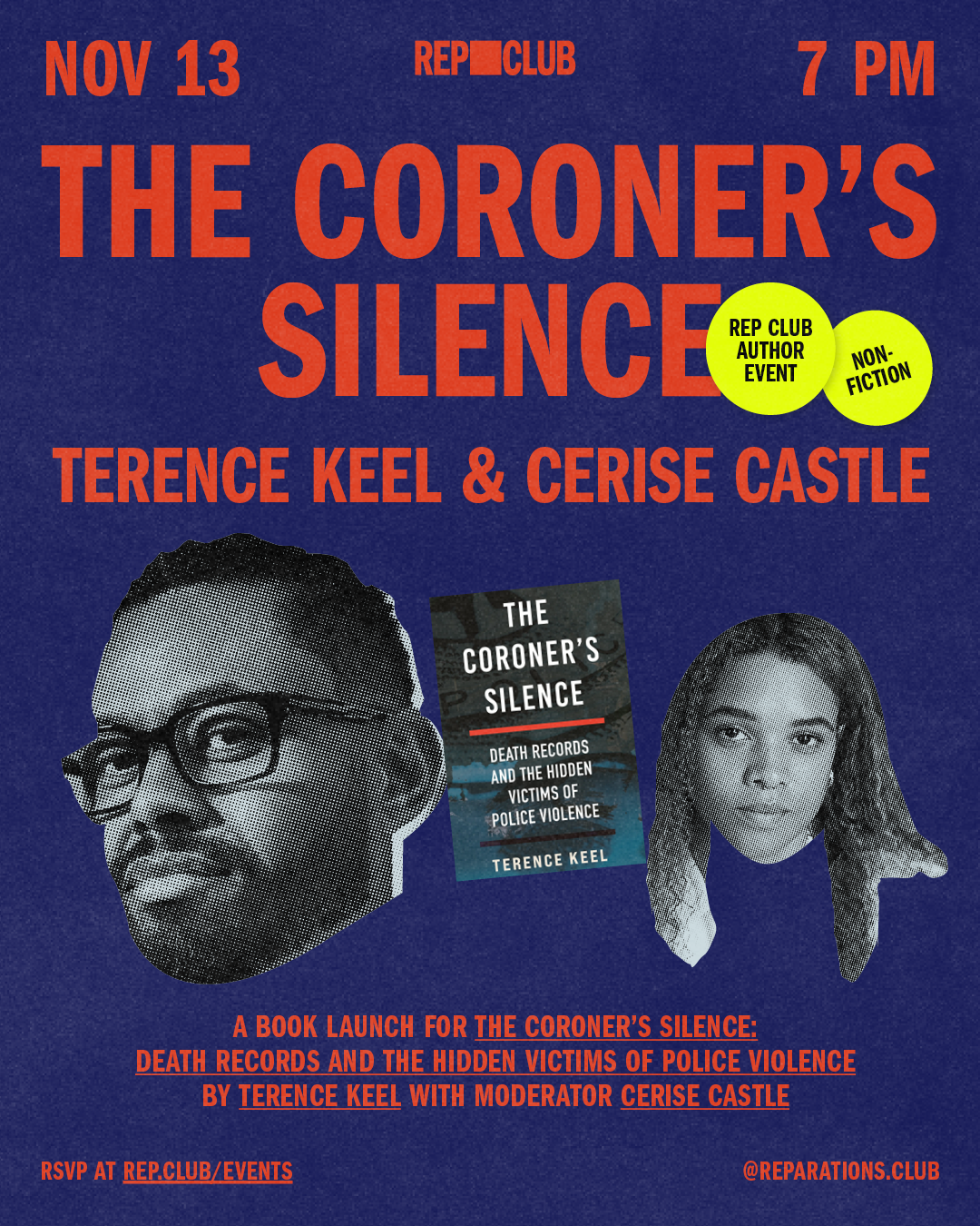 November 13th EVENT: The Coroner's Silence w/ Terence Keel