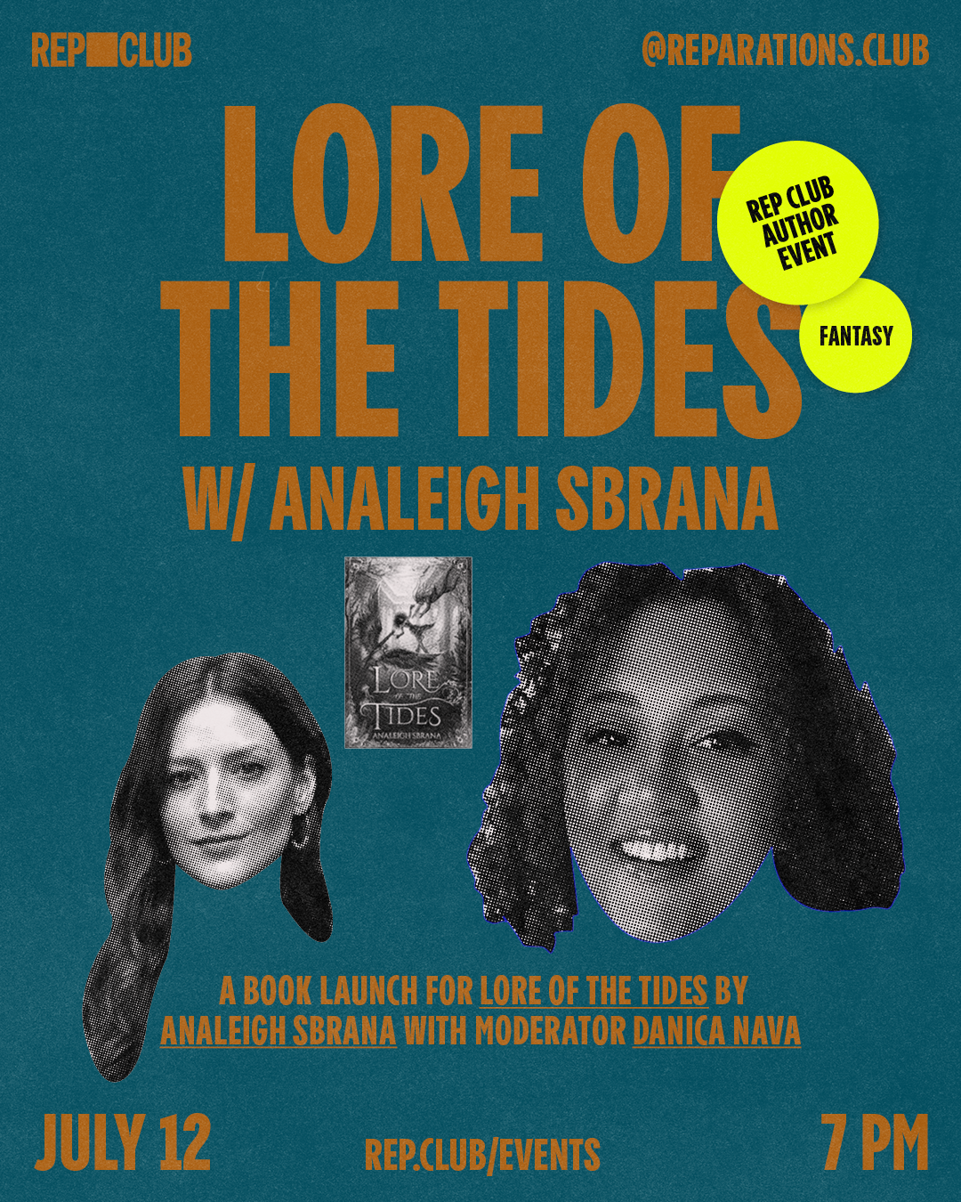 July 12th EVENT: Lore Of The Tides w/ Analeigh Sbrana & Danica Nava