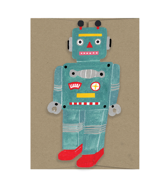 Little Robot Playtime Collection - Die Cut Card