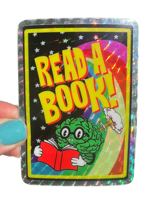 Read A Book STICKER 3 Inch