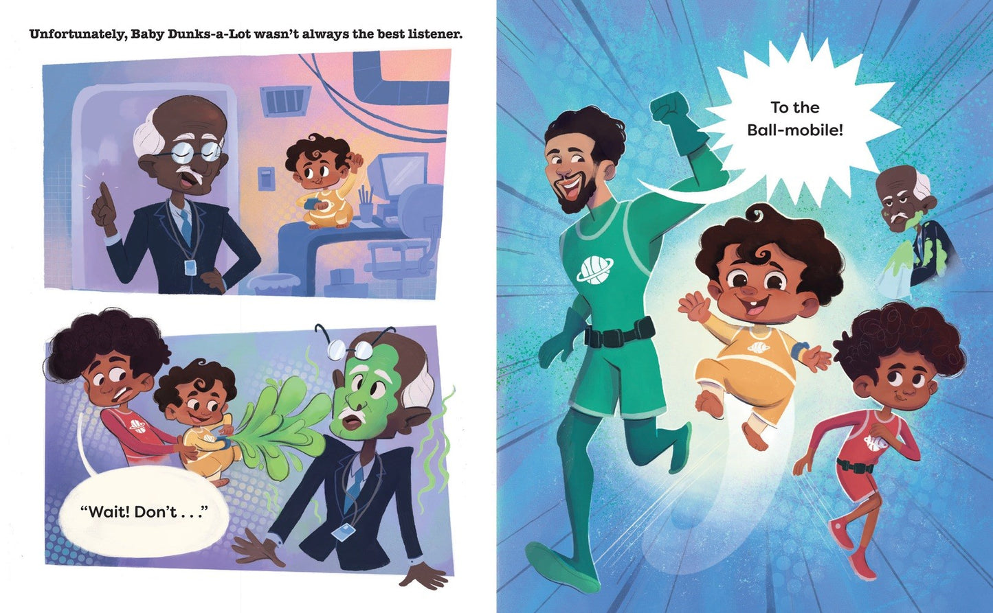 Baby Dunks-A-Lot // The Day the Basketballs Stopped Bouncing: A Picture Book