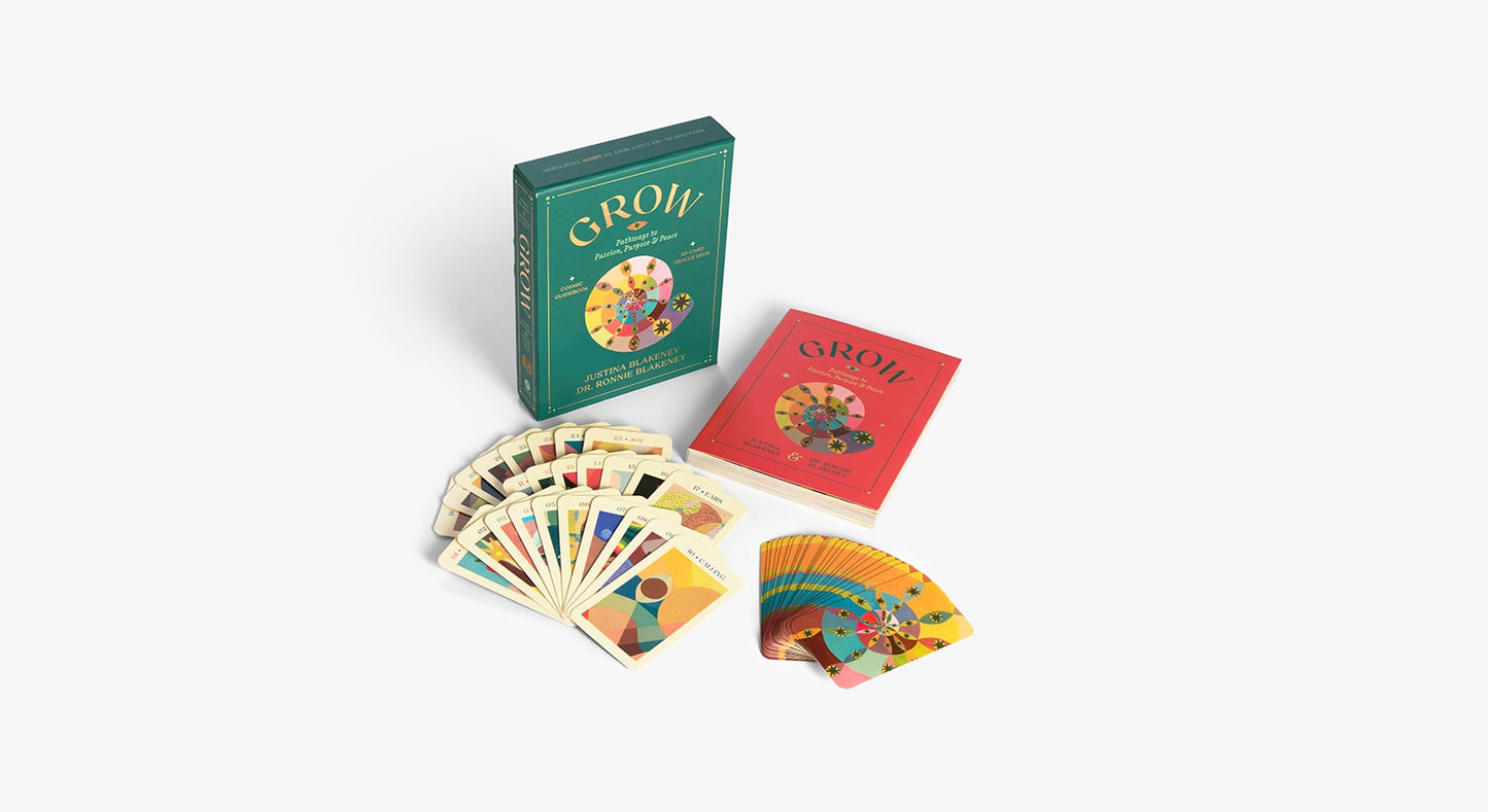 Grow // Pathways to Passion, Purpose & Peace Guidebook & Oracle Deck