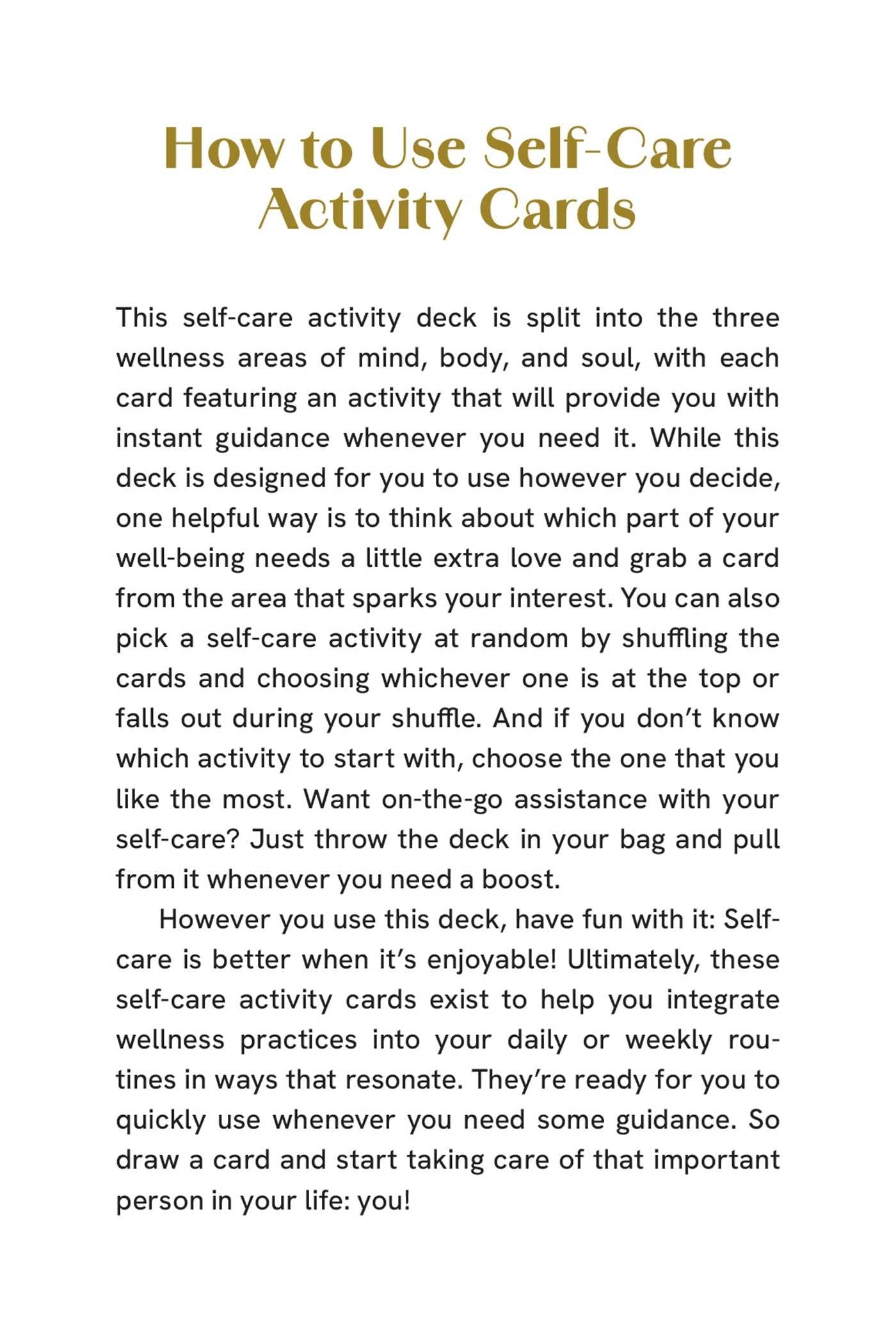 Self-Care for Black Women Deck // 50 Empowering Activities to Radically Accept & Prioritize Your Mind, Body, & Soul