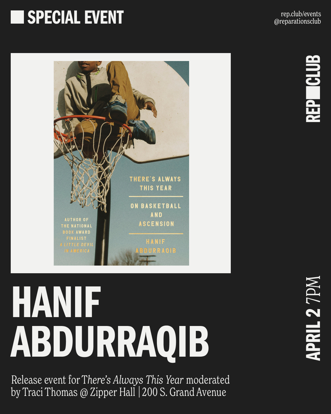 Apr 2nd EVENT: There's Always This Year // Hanif Abdurraqib & Traci Thomas