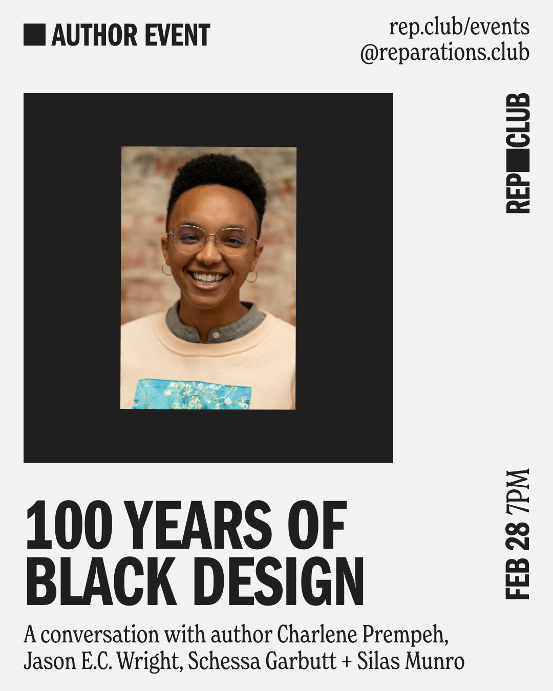 Feb 28th EVENT: Now You See Me // 100 Years of Black Design w/ Charlene Prempeh, Jason E.C. Wright, Schessa Garbutt, + Silas Munro