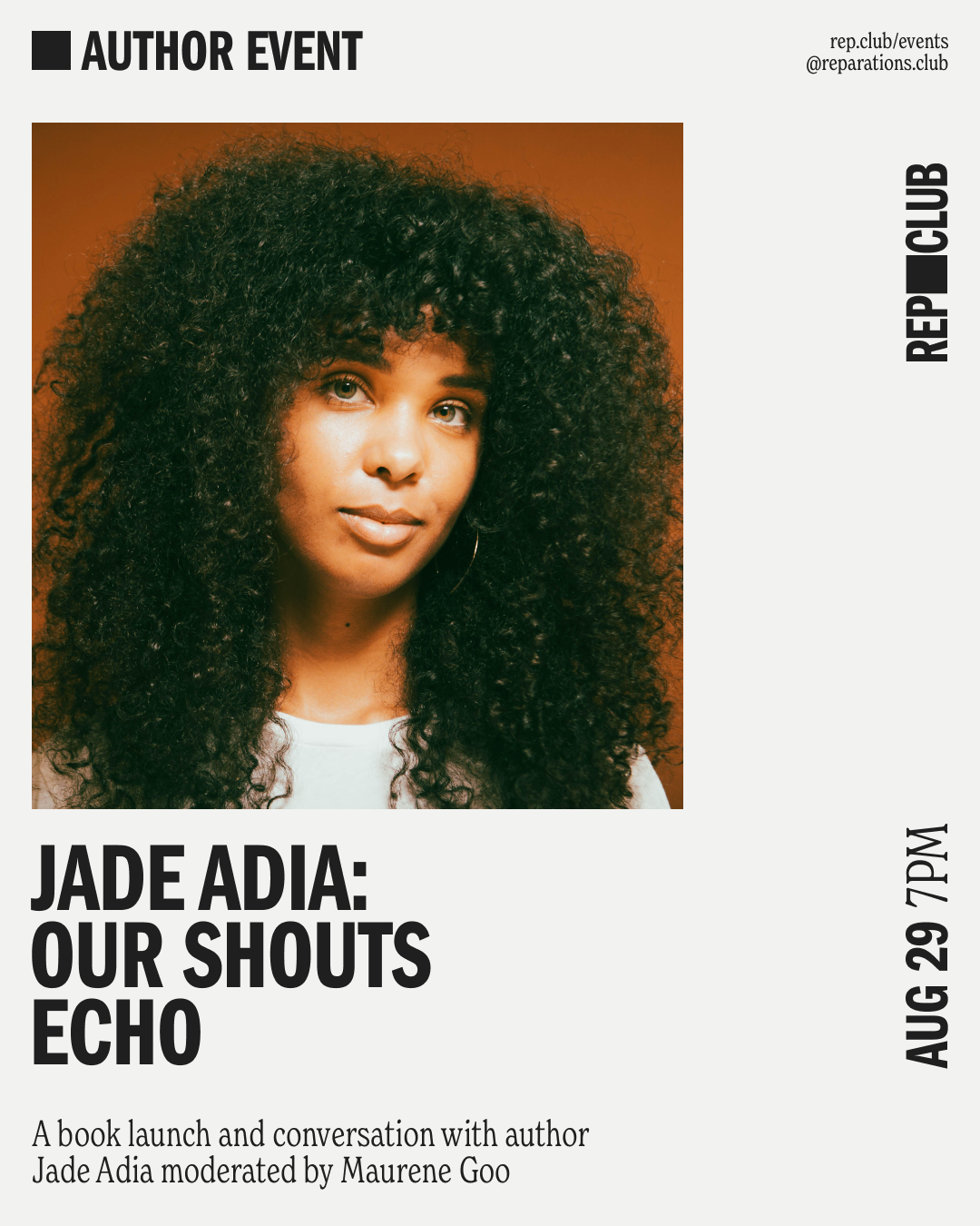 Aug 29th EVENT: Our Shouts Echo // Jade Adia + Maurene Goo