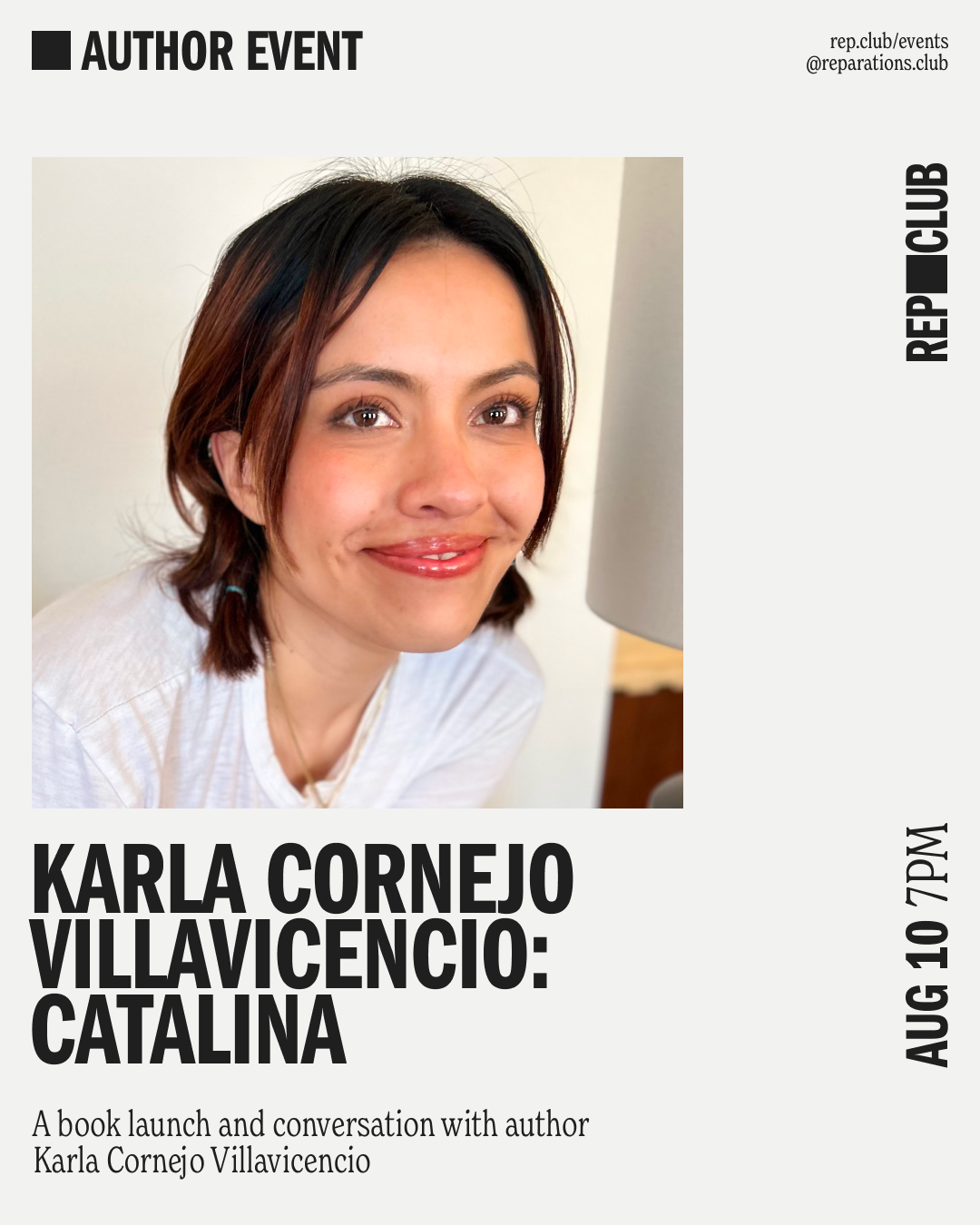 Aug 10th EVENT: Catalina // Karla Cornejo Villavicencio