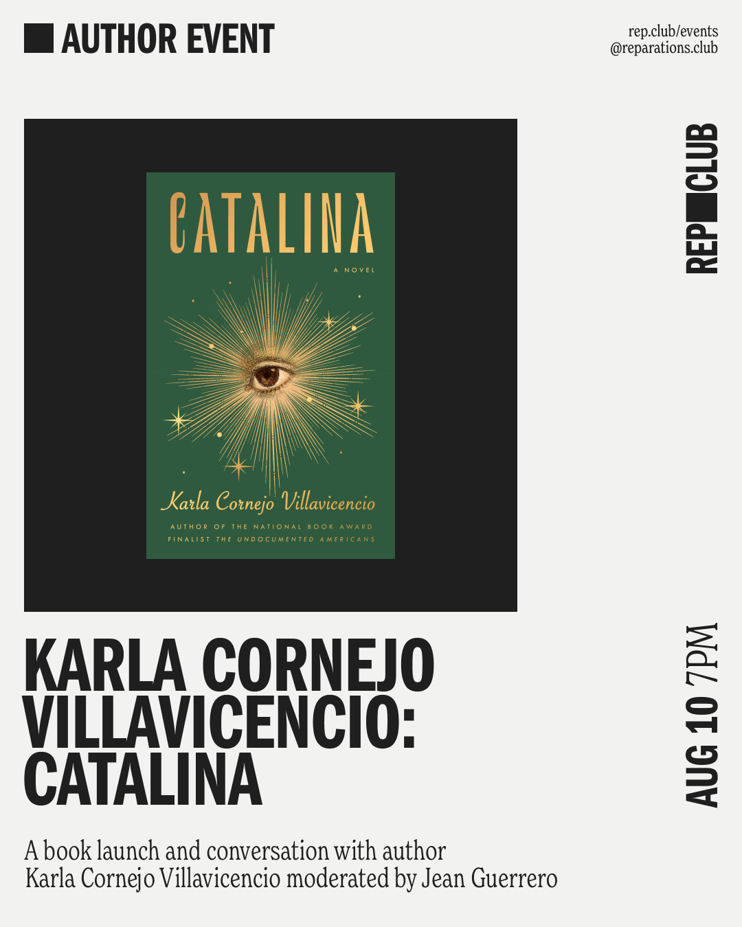 Aug 10th EVENT: Catalina // Karla Cornejo Villavicencio