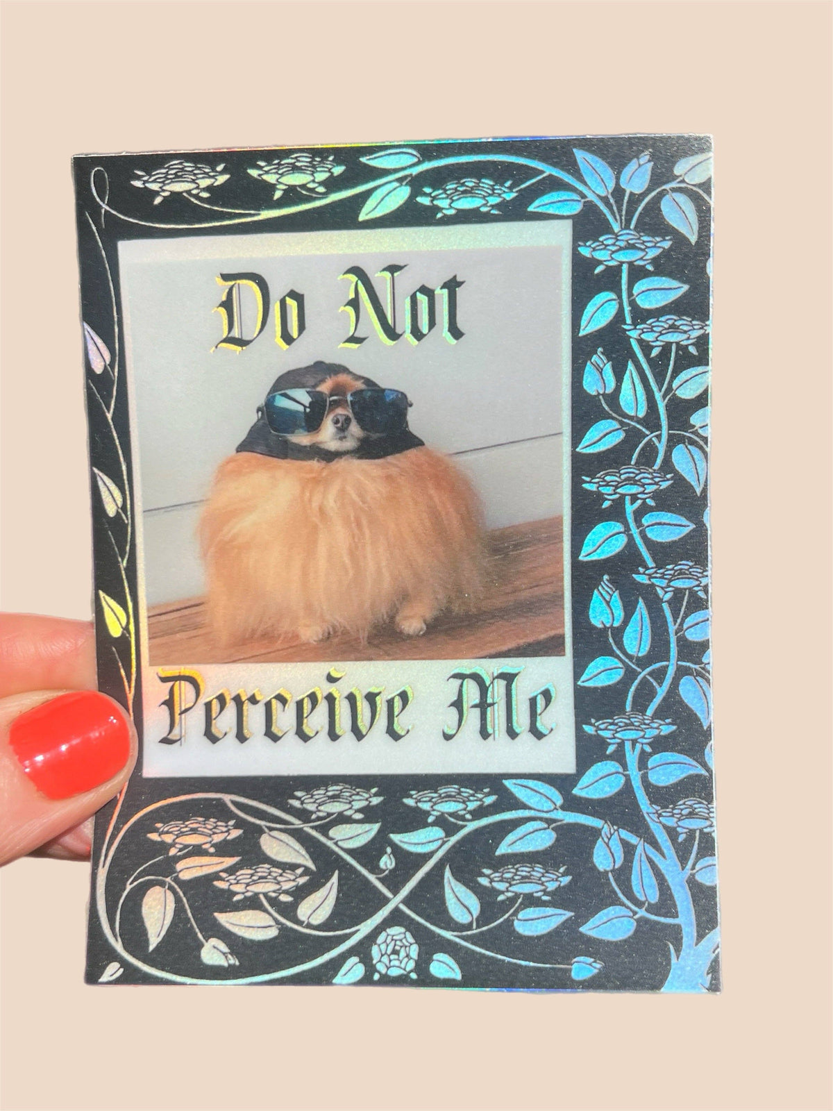 Do Not Perceive Me Hologram STICKER 3 Inch