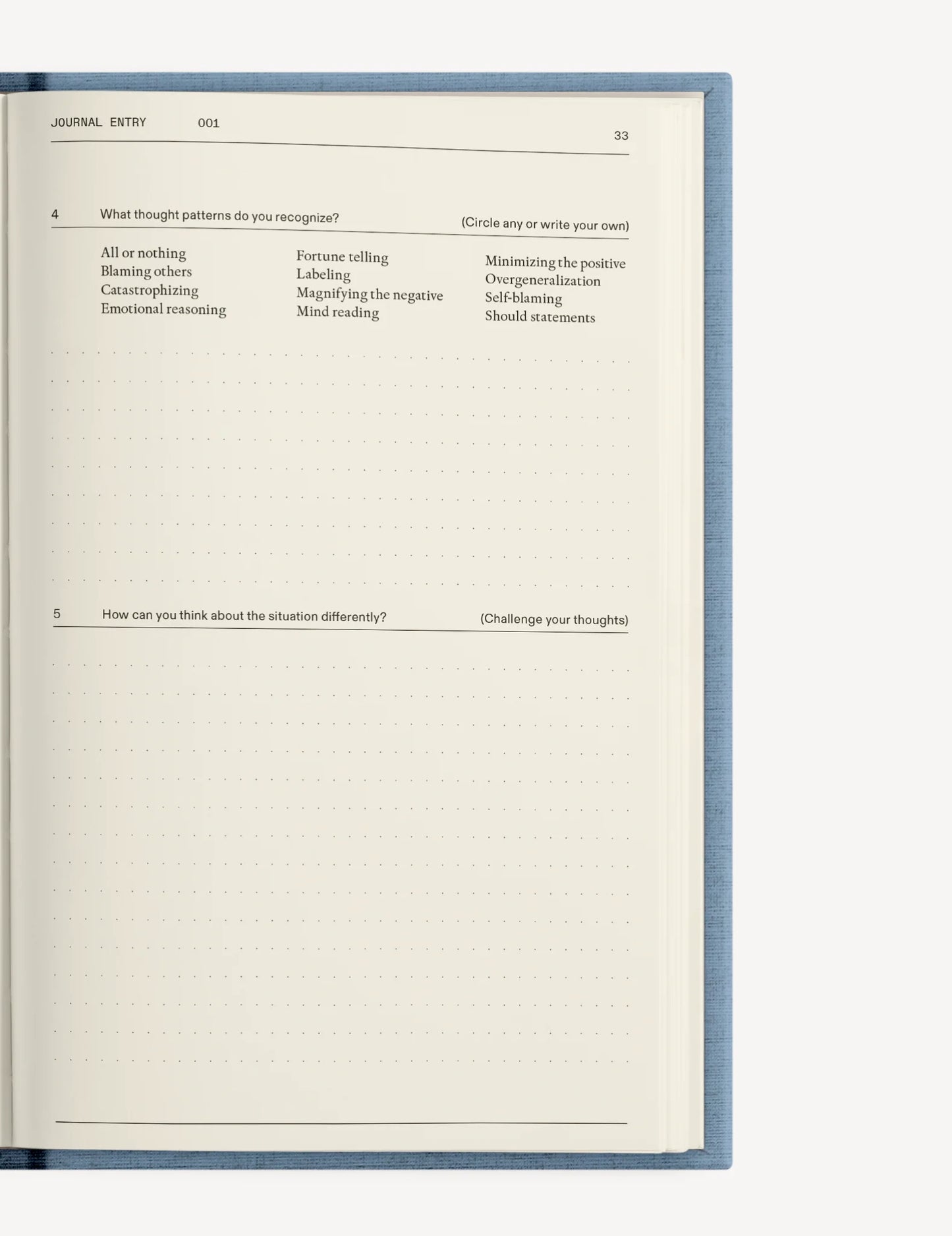 The Anti-Anxiety Notebook // Cognitive Behavioral Therapy to Reframe and Reset