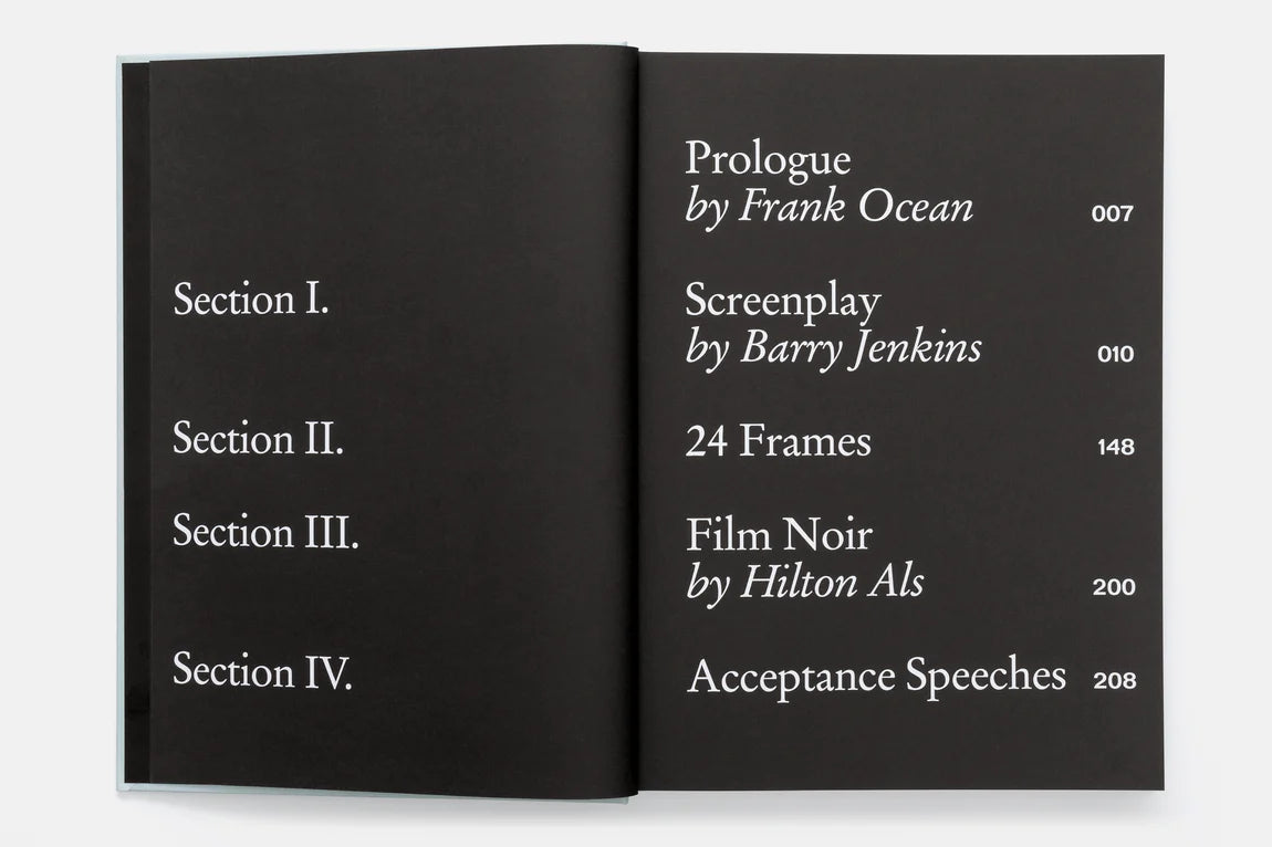 Moonlight Screenplay Book