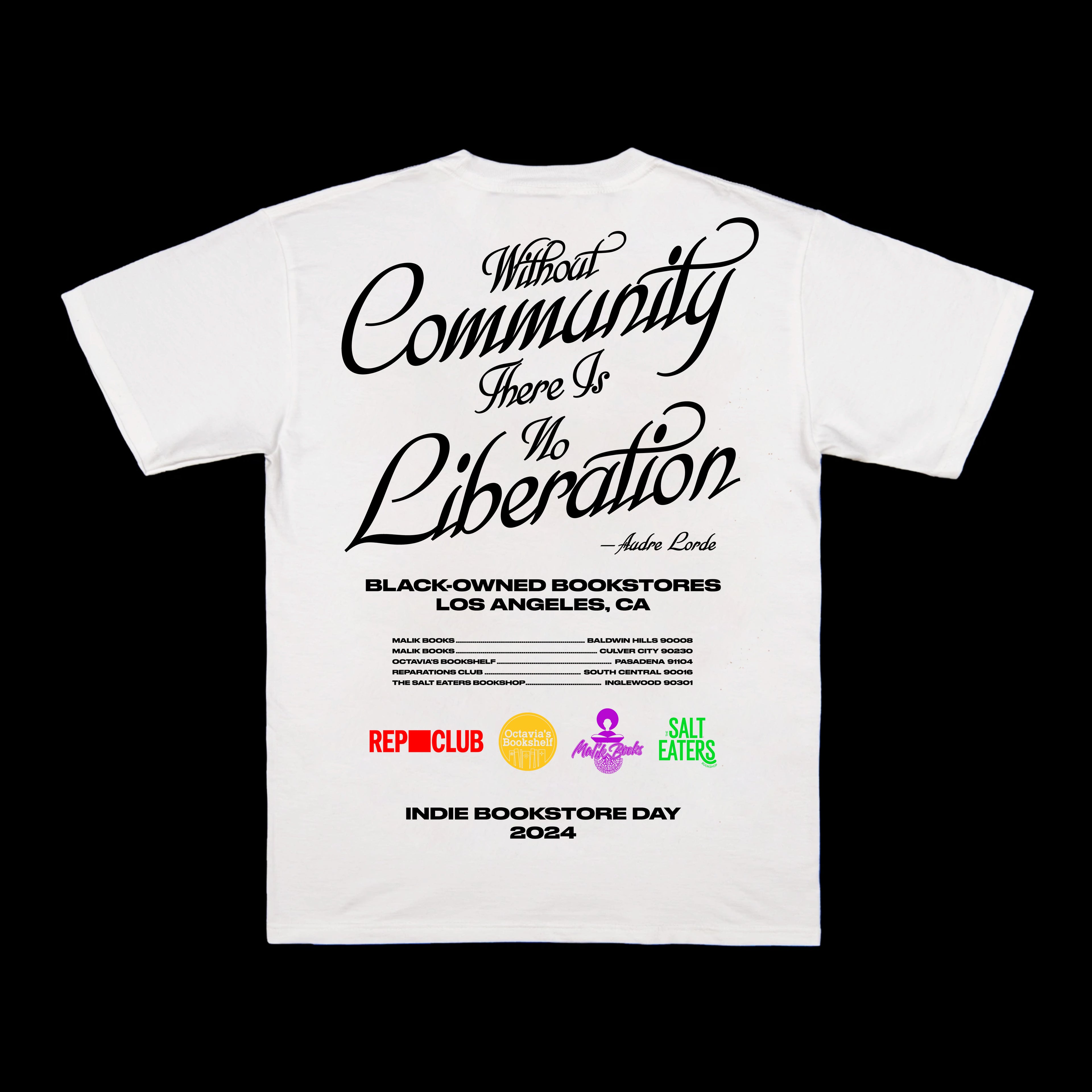 Indie Bookstore Day 2024: LA Black Bookstores T-Shirt