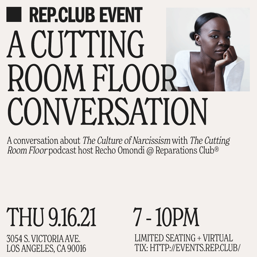 Sep 16 EVENT: The Cutting Room Floor // (IRL & Virtual)